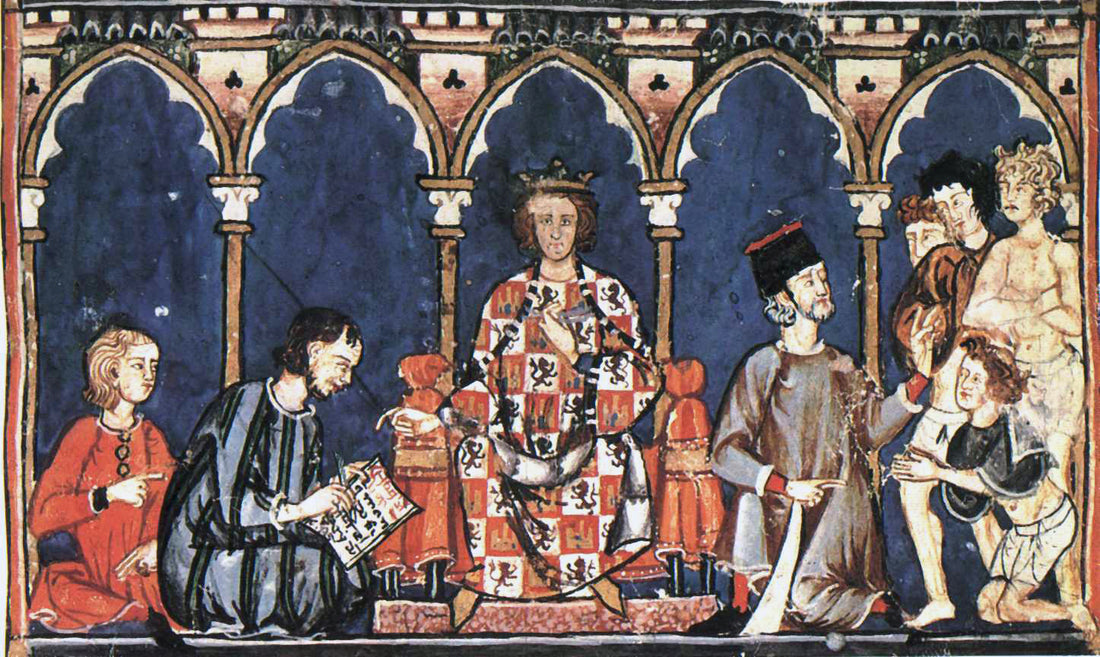 Medieval painting of Jewish and Muslim men playing chess. Escurial Library, fol. 63 recto., Public domain, via Wikimedia Commons. Tiqqunei ha-Zohar in historical context.